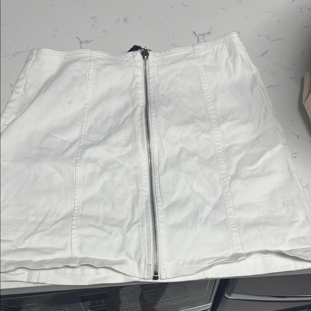 Forever 21 Cream Mini Pencil Skirt Casual